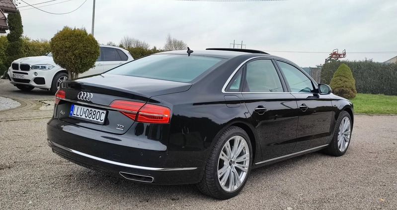 Audi A8 cena 127700 przebieg: 77200, rok produkcji 2015 z Łuków małe 379